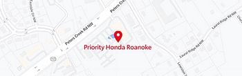 map of Priority Honda Roanoke