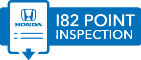 A blue 182 Point Inspection Logo